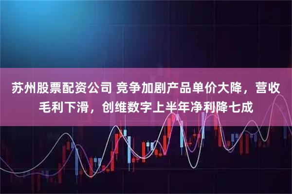 苏州股票配资公司 竞争加剧产品单价大降，营收毛利下滑，创维数字上半年净利降七成